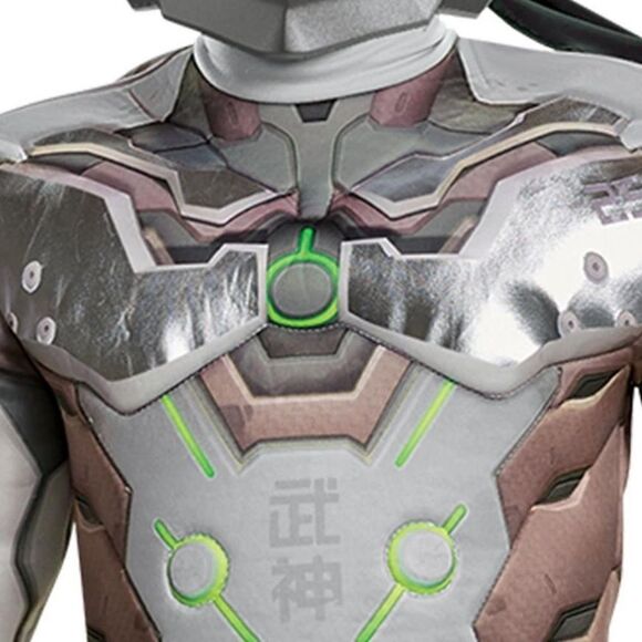 🔥Boys Genji Muscle Costume - Overwatch kids boy New - Picture 6 of 11